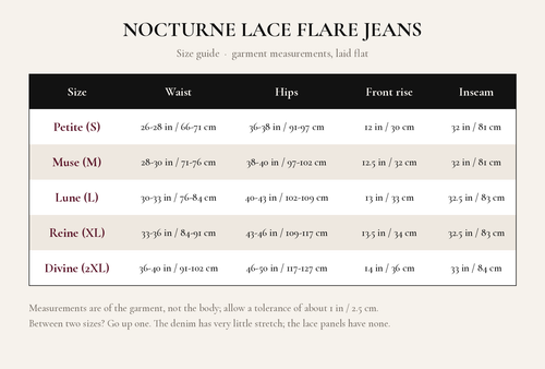 Nocturne Lace Flare Jeans