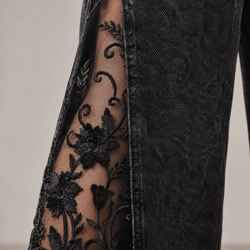 Nocturne Lace Flare Jeans